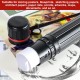 Plastic tube for storing media, drawings, maps and documents, waterproof, adjustable diameter 8 cm * height 108 cm (black)